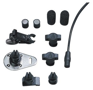 audio-technica AT899 lav mic with accessories