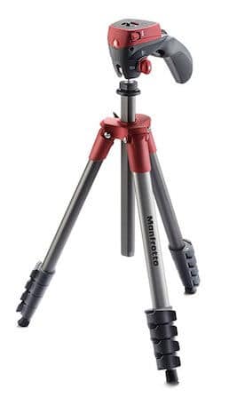 Manfrotto Compact Action Tripod (Red)