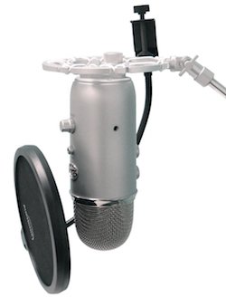 Blue Yeti Bonnette en Mousse Professionnelle - Autocollant Décoration avec  Filtre Anti-pop pour Microphone Blue Yeti par YOUSHARES (Champagne)