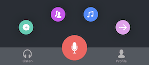 anchor ios app add audio buttons