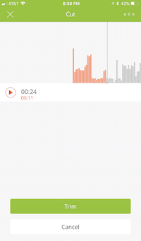 podbean ios app trim audio screen