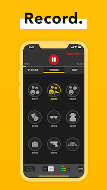 Spreaker Record Mobile App mockup