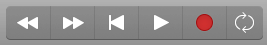 garageband control buttons