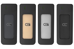 Glyph Atom in 4 colors (gray, gold, silver, black)