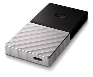 Western Digital My Passport SSD in black & gray with USB 3.1