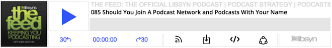 Libsyn embed player