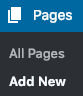 WordPress Add New Pages