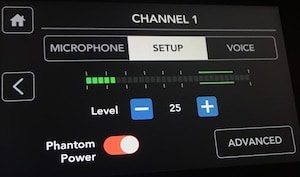 Rodecaster Pro channel 1 setup