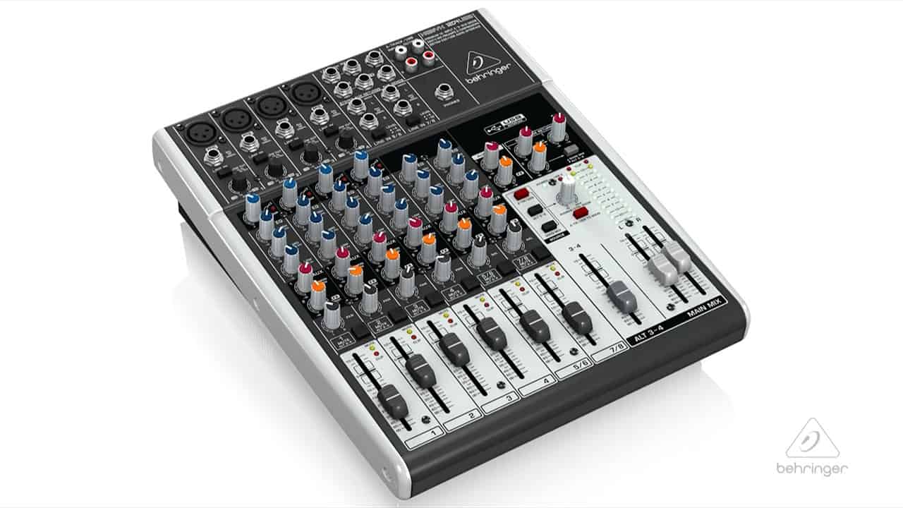 Audio mixing mixer board sliders from a professional music and